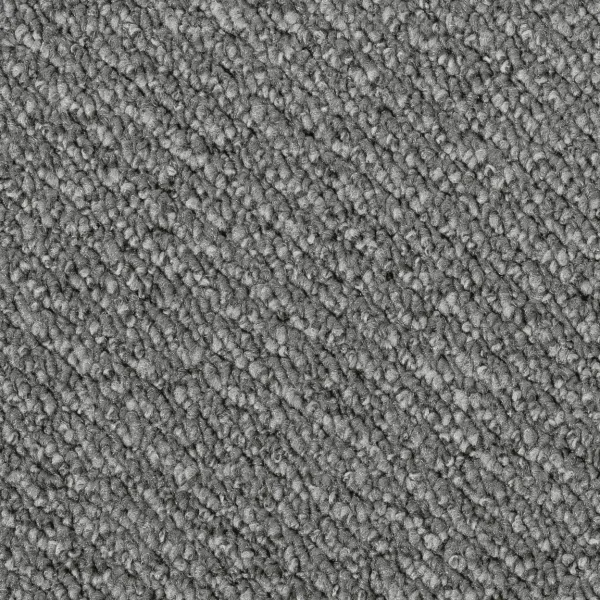 Rechteckige Draufsicht vom Vorwerk Telma Teppichboden in dunkelgrau – kontrastreicher Teppich für moderne Raumwirkung